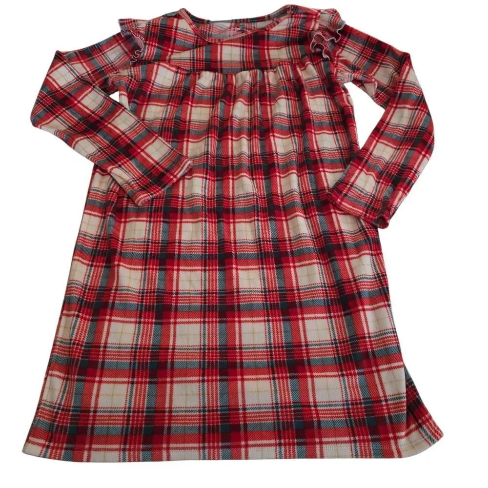 Plaid Kids Pajamas - Red and White Cat & Jack Size 10